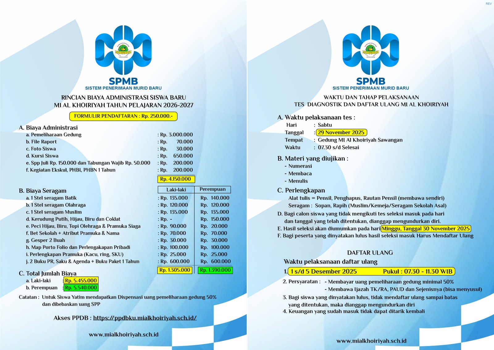 Brosur SPMB 2026 2027